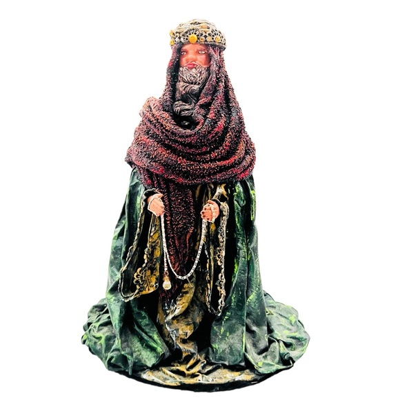 Vintage Nativity Three Wise Men Kings Paper Mache Christmas Holiday Figures Set - Picture 13 of 16